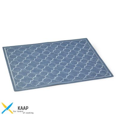 Сервірувальний килимок Fissman 43х30 см екокожа сірий (0694)