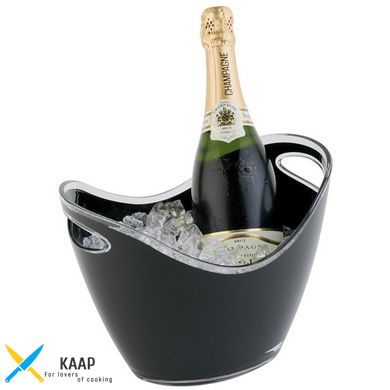 Чаша для шампанського 27х20х21 см. з 2-ма ручками, чорний пластик APS
