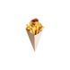 Упаковка под чуррос, картошку фри с соусником 8х20 см бумажная Крафт уголок