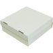 Коробка для капкейків, кексів та мафінів на 9 шт 260х260х90 мм біла картонна (паперова)