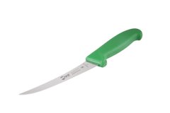 Кухонний ніж обвалочний напівгнучкий професійний 15 см зелена нековзна ручка Europrofessional