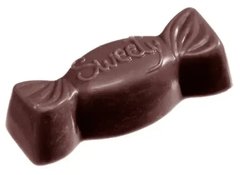 Форма для шоколада "конфетка" 49х19 мм 14 мм, 3х7 шт. / 11 г
