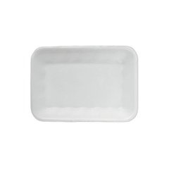 Подложка для полуфабрикатов 25х17, 5х3, 5 см. из вспененного полистирола, белая (аналог G-4)
