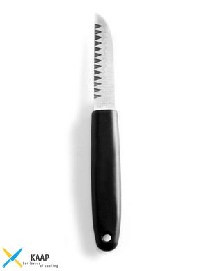 Кухонный нож для декоративной нарезки 9 см. Hendi с черной пластиковой ручкой (856062)