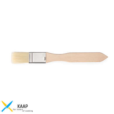 Пензлик кондитерський плоский Hendi з дерев'яною ручкою, 2х21 см., 2 шт. (515228)