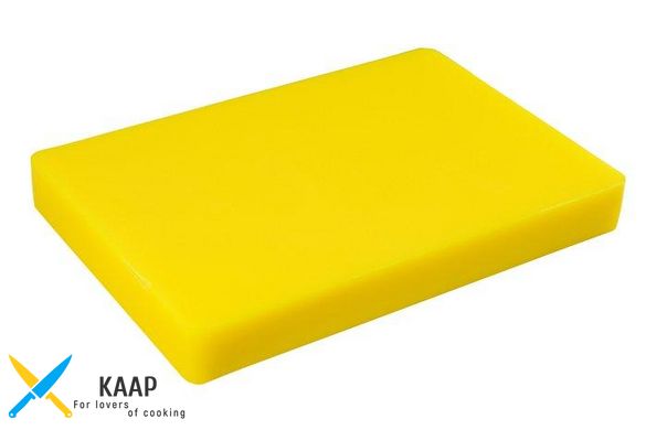 Доска разделочная 44х29,5х5 см. пластиковая, желтая