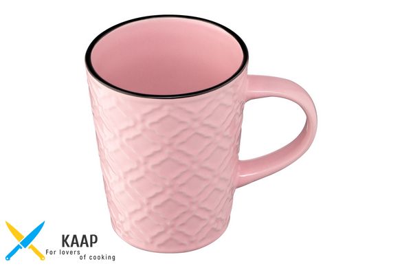 Чашка Relief, 320 мл, розовая, керамика ARDESTO