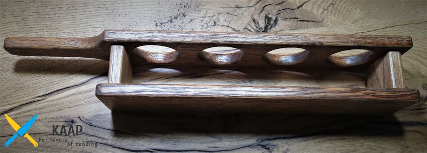 Дегустаційний сет для 4 чарок 42х7х6 (4) см Прямокутний, дерев'яний