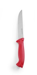 Кухонный нож для мяса 15 см. Hendi с красной пластиковой ручкой (842423)
