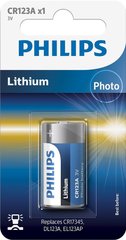 Батарейка Philips літієва CR123A блістер, 1 шт