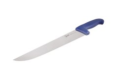 Кухонний ніж м'ясника професійний 30,5 см синя нековзна ручка Europrofessional