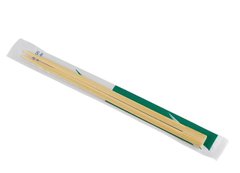 Палички для суші бамбукові в паперовому індивідуальному пакованні 230х4,2 мм 100 шт (30 упа у ящику)