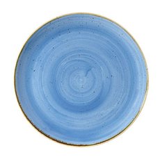 Тарілка кругла 26 см. керамічна, синя Stonecast Cornflower Blue, Churchill