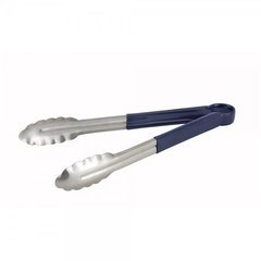 Щипцы кухонные 30 см. Winco, с пластиковыми синими ручками (59818)