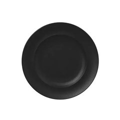 Тарелка круглая 33 см. фарфоровая, черная Neo Fusion, RAK