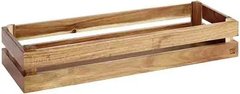 Деревянный ящик-стойка фуршетный GN 2/4, h-10.5 см 11623