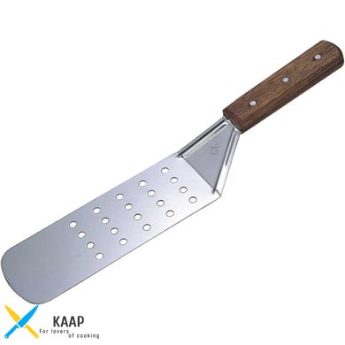 Лопатка кухонная 20х7 см. Stalgast, для переворачивания перфорированная с деревянной ручкой (503240)