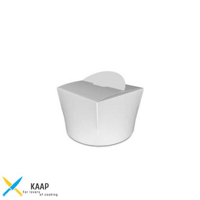 Коробка для лапши и салатов (пастабокс,лапшакап) 350 мл Белая