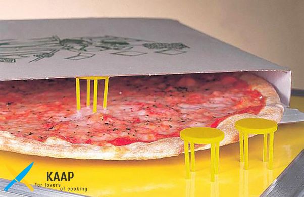 Подставка пластиковая (тренога) для коробок для пиццы h=33 мм (1000 шт в упаковке) (распорка для пиццы)