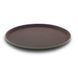 Поднос для официанта из стекловолокна нескользящий коричневый 28 см. круглый Winco
