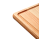 Доска кухонная деревянная для нарезки 40х25 см. с желобом.