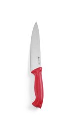 Кухонный нож для мяса 18 см. Hendi с красной пластиковой ручкой (842621)