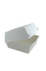 Коробка паперова під бургер висока Big Size 130х130х100 мм біла