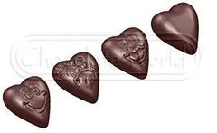 Форма для шоколаду 33х33х10 мм, 18 шт. "Серце" із полікарбонату Chocolate World