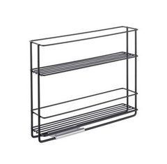 Полка выдвижная METALTEX 6х28х22 см черное покрытие Touch-Therm IN&OUT LAVA (360850)