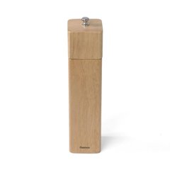 Млин для спецій квадратний дерев'яний корпус із керамічним механізмом 21,5x5 см Fissman 8191