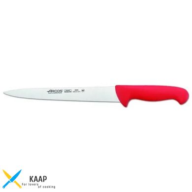 Нож кухонный филейный 25 см. 2900, Arcos с красной пластиковой ручкой (295522)