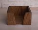 Салфетница/подставка для салфеток 14,5х14,5х8 см. деревянная, из дуба