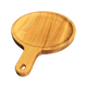 Доска деревянная для подачи 22х2 см "Сковорода" круглая в ручкой с углублением из акации