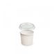 Контейнер одноразовий паперовий для морозива/соусу 30 мл Білий 1PE Ø=44 мм (кришка 011223)