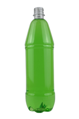 Бутылка ПЭТ Росинка 1 литр пластиковая, одноразовая (крышка отдельно)