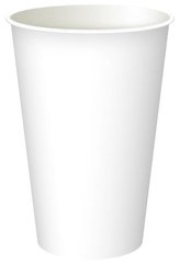 Склянка одноразова 420 мл паперовий білий