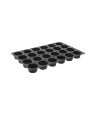 Форма для випікання Hendi силіконова Muffins GN 1/1 7x4 см., 24 яч., чорна (676363)