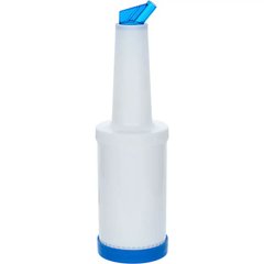 Пляшка для дресингу 1 л (синя кришка) 473812, d-90 мм, h-330 мм, Stalgast.