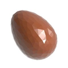 Форма для шоколада "Яйце с гранями" 29x21 H 10 мм, 35 шт/ 2x4 gr