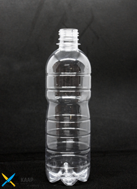 Бутылка одноразовая 0,5 л, "classic" крышка 28 мм прозрачная (без крышки)