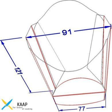 Упаковка для картофеля Midi (120 грамм) Крафт (ЕКО)