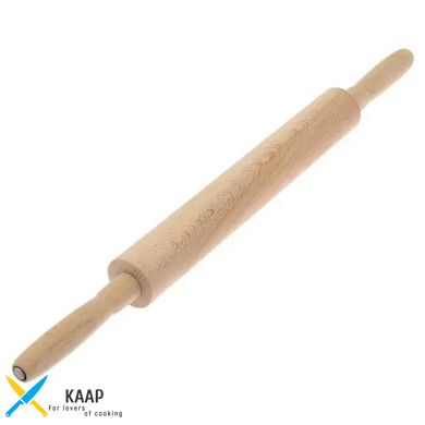 Скалка с крутящимися ручками 50 см. деревянная Bisetti