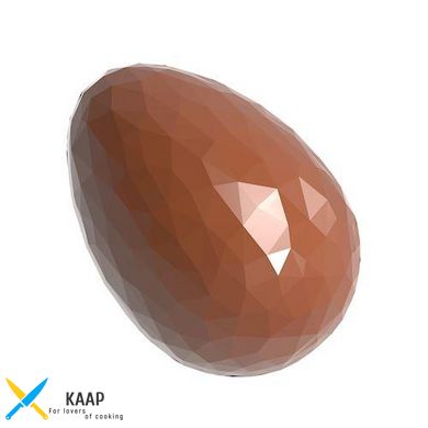 Форма для шоколаду "Яйце з гранями" 29x21 H 10 мм, 35 шт/2x4 gr