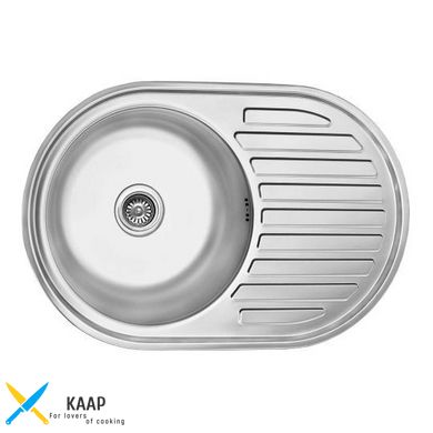 Кухонна мийка Lemax нержавіюча сталь декор сталь LE-5003 DE + сифон (LE-5003 DE)
