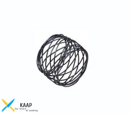 Кольцо для салфеток банкетных 3,6х4,2 см металлическое черное "Черное кольцо" DL21012692-5