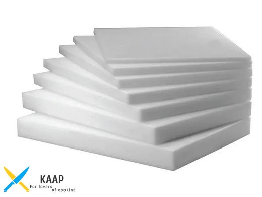 Дошка поліетиленова для рубки 50х50х10 см. квадратна, біла Durplastics