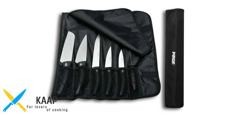 Чохол для ножів на 6шт. PRG-81400, Pirge нейлон чорний (00864)