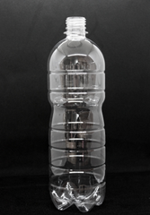 Бутылка одноразовая 1 л, "classic" крышка 28 мм прозрачная (без крышки)