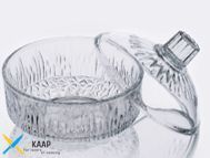 Сахарница с крышками 2 шт 13,5 см стеклянная Sintra 10855(K-120BC)
