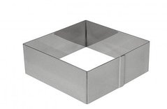 Форма квадратна з нержавіючої сталі 12х12х4, 5 см.